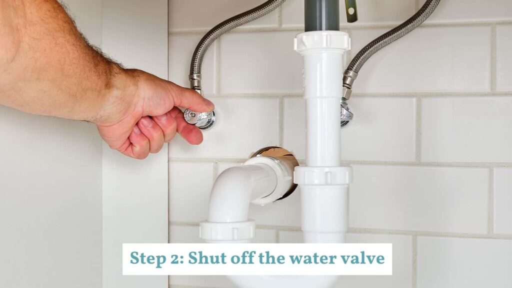 shutting off water valve