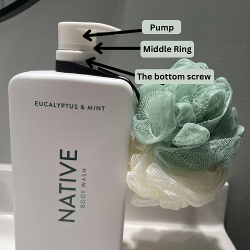 parts of native body wash pump