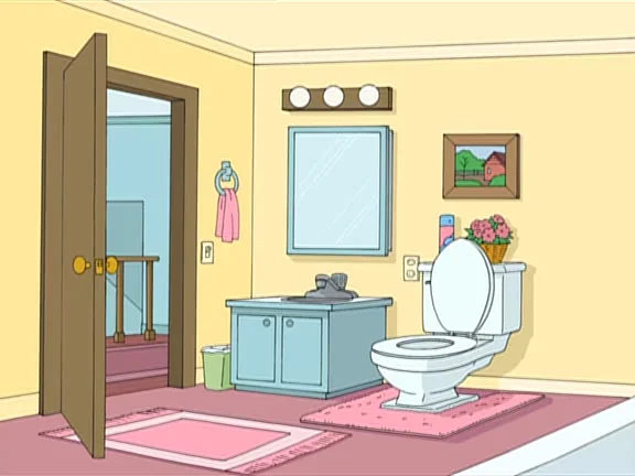 family guy bathroom layout