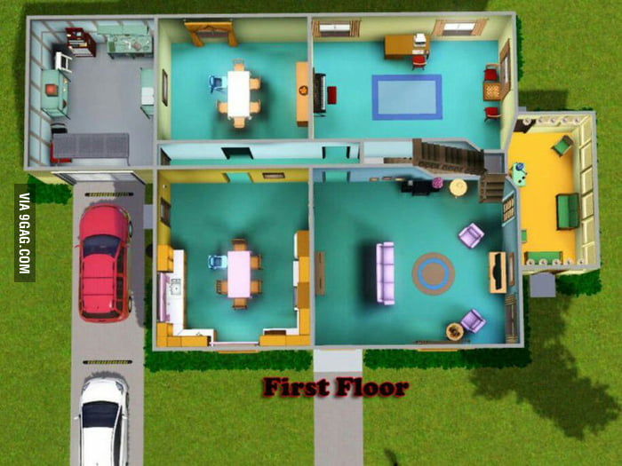 an image showing Family Guy House First floor