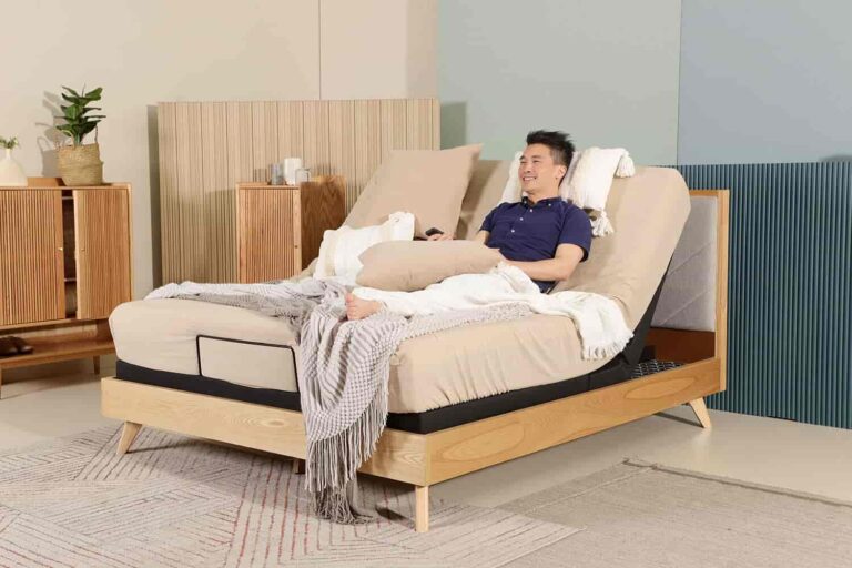 an image of an adjustabl e bed