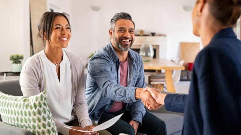 two people negotiating on real estate deal