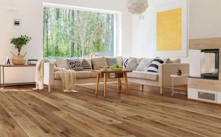 high quality flooring in living room