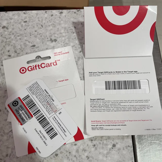 an image of a target gift card
