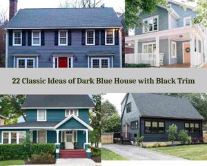 22 Classic Ideas of Dark Blue House with Black Trim - Tangy House