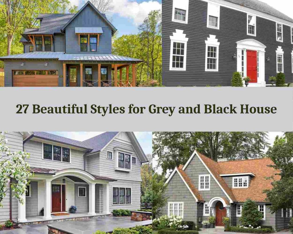 27 Beautiful Styles for Grey and Black House