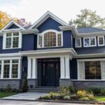 Blue and white house featured image