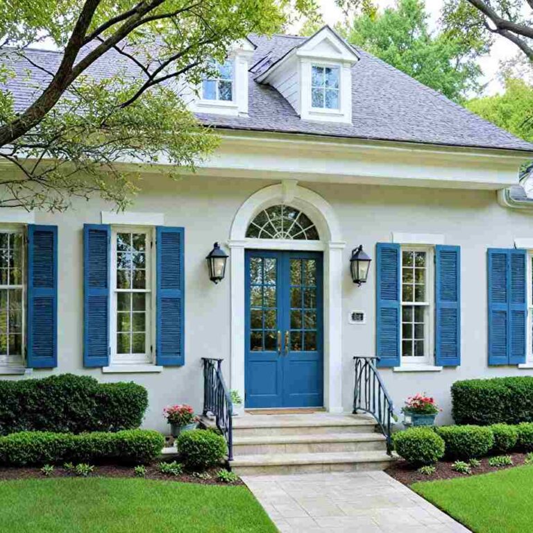 White House with Blue Shutters Featured image