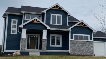 22 Classic Ideas of Dark Blue House with Black Trim - Tangy House