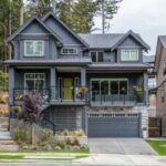 charcoal grey grey house with black trim featured image