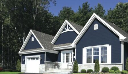 19 Classic Ideas for Dark Blue House with White Trim - Tangy House