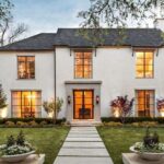 exterior house colors with black windows