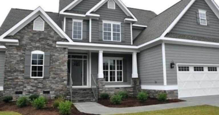 grey house with black trim featured image