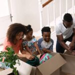 family moving to a new home