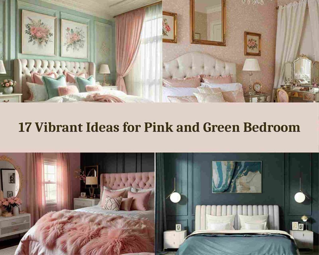 17 Vibrant Ideas for Pink and Green Bedroom