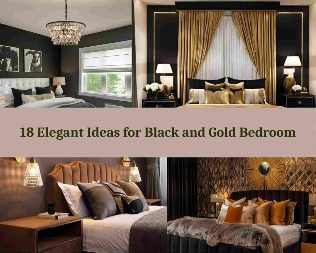 18 Elegant Ideas for Black and Gold Bedroom