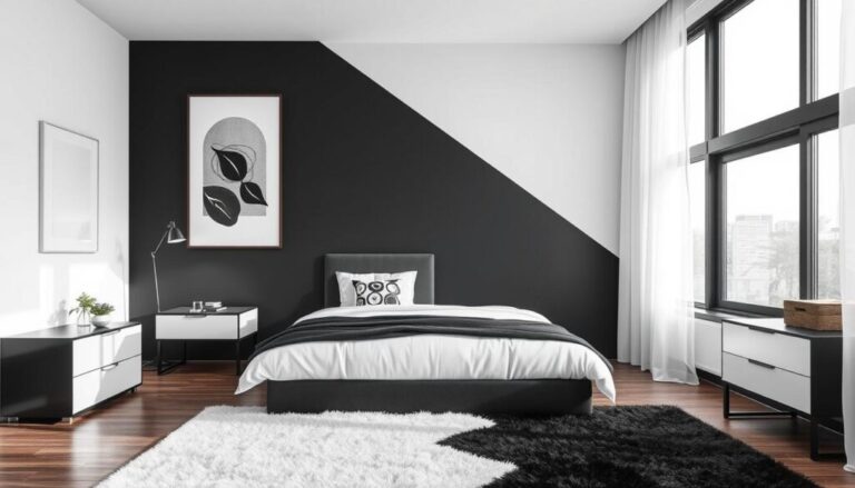 Black and white bedroom featured image