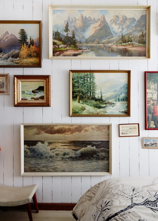 A hang artwork on the wall