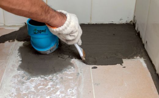 A bathroom moisture-proofing