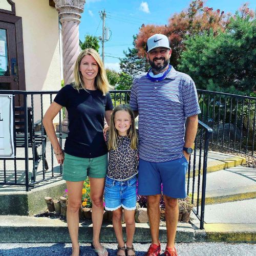 Nate Bargatze With His Family