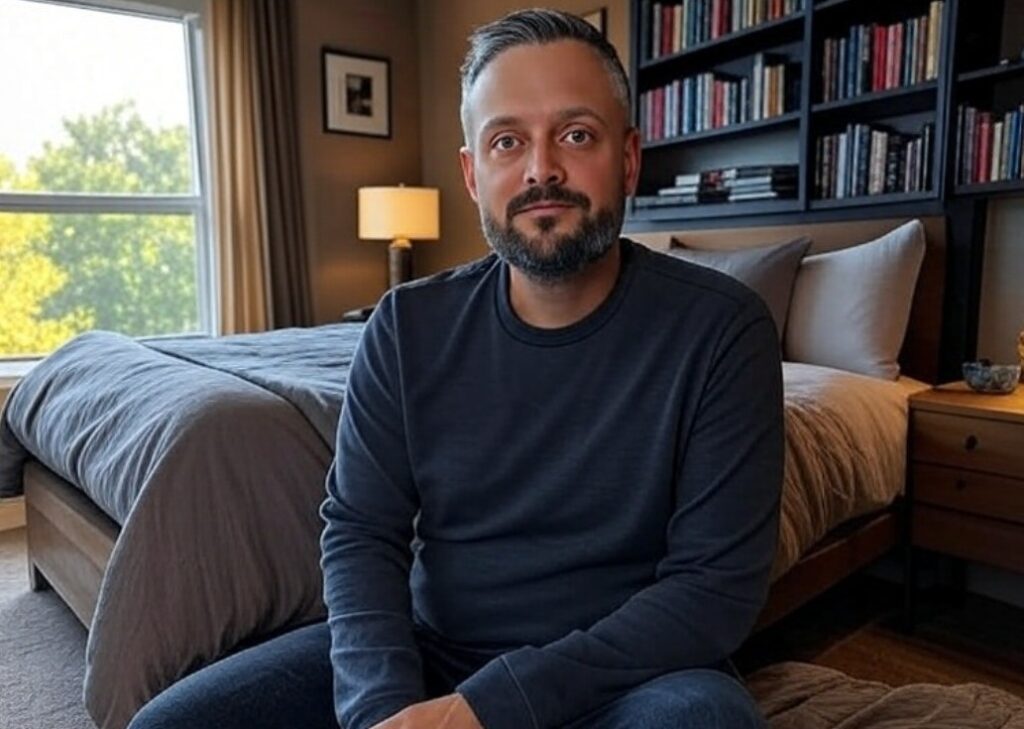 nate bargayze in his bedroom