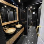 black and gold bathroom featured image