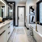 black and white bathroom decor featured image