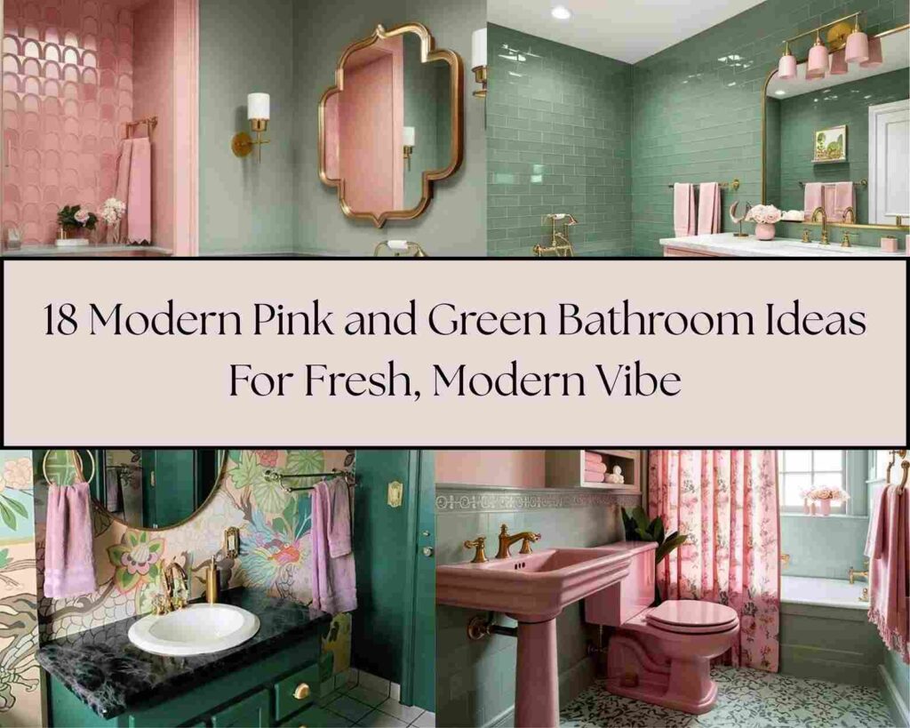 18 Modern Pink and Green Bathroom Ideas For Fresh, Modern Vibe