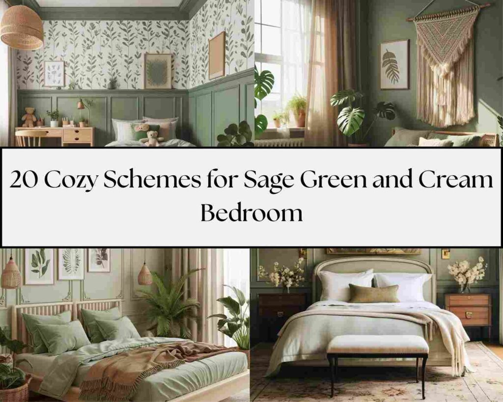 20 Cozy Schemes for Sage Green and Cream Bedroom