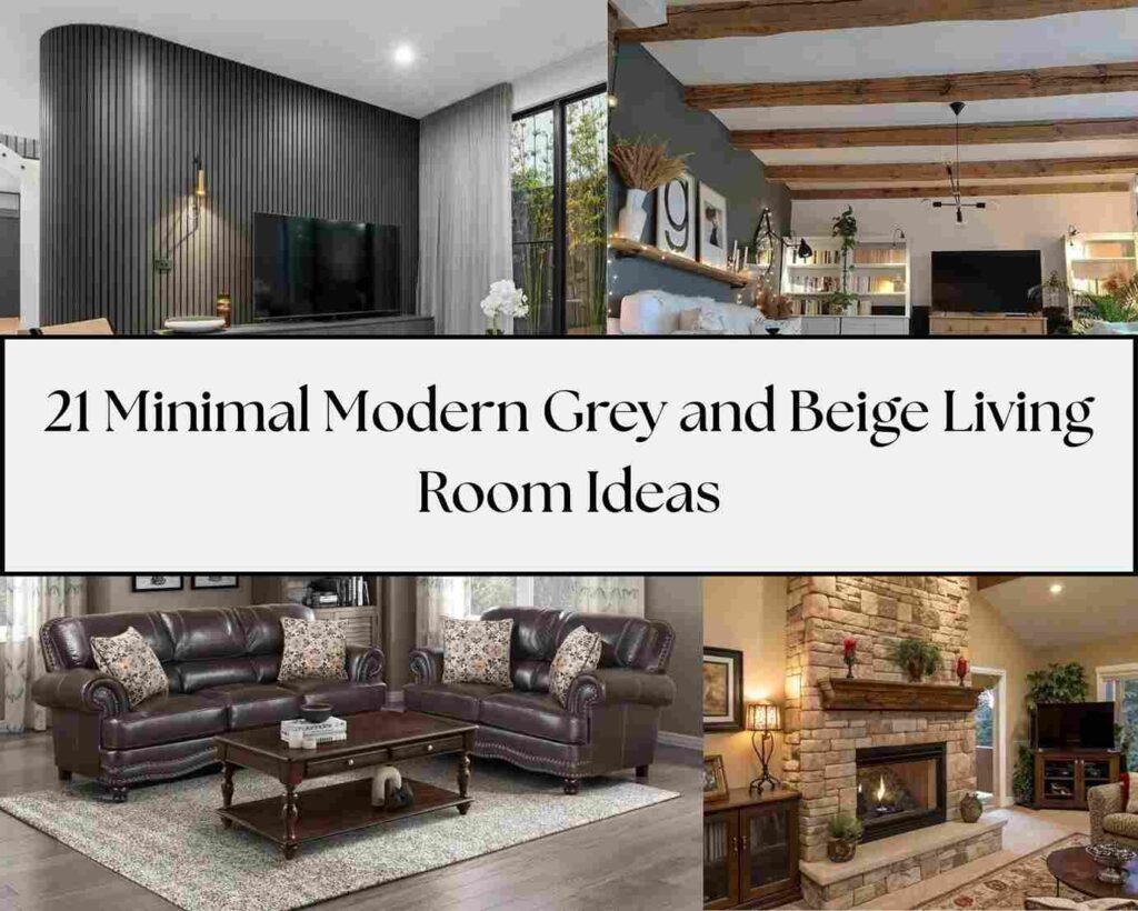 21 Minimal Modern Grey and Beige Living Room Ideas