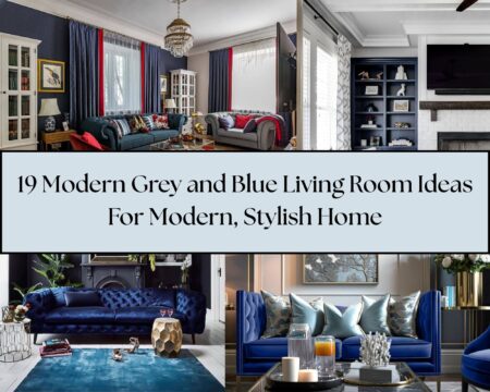 19 Modern Grey and Blue Living Room Ideas For Modern, Stylish Home ...