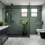 black and green bathroom Featured image