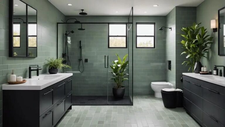 black and green bathroom Featured image