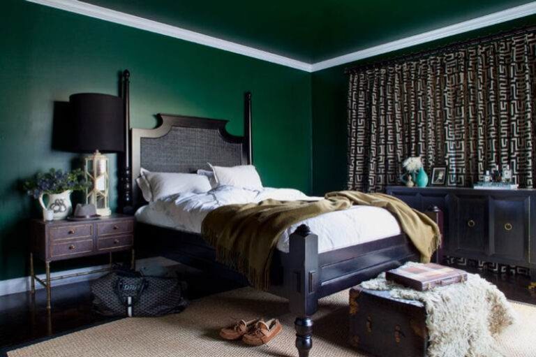 black and green bedroom featured image