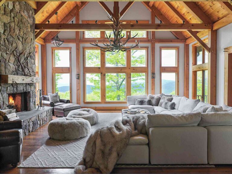 living room designed for winter