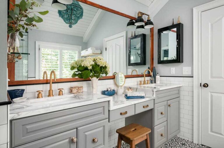 Bathroom Remodeling Tips and Expert Solutions for Lasting Results modern-well-designed-bathroom-with-long-white-vanity-with-multiple-drawers-a-double-sink-two-rectangular-mirrors