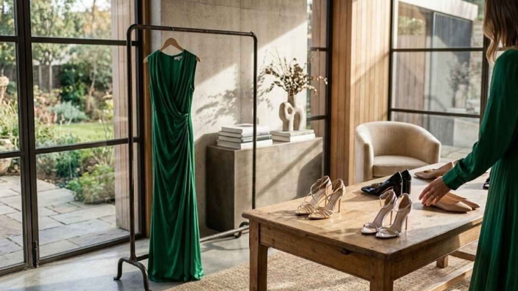 An Image Of Long Emerald Dress