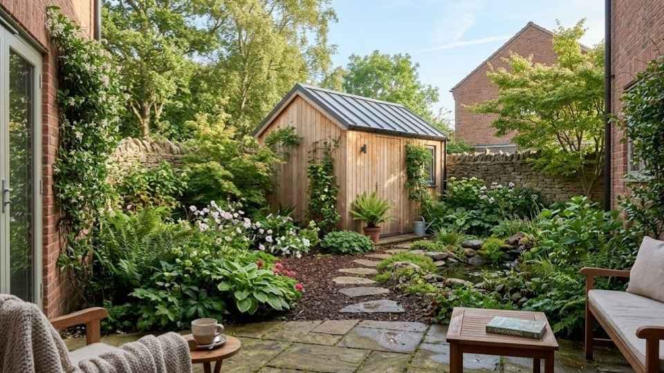 An Image Showing a Low Maintenance Garden Area