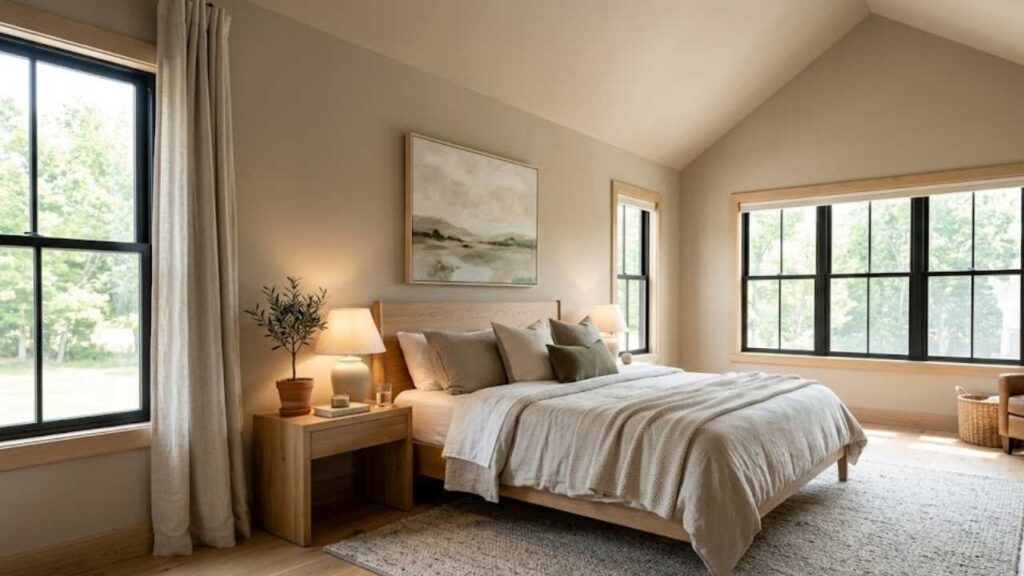 An Image of Sherwin Williams Alpaca Color in the Ceiling