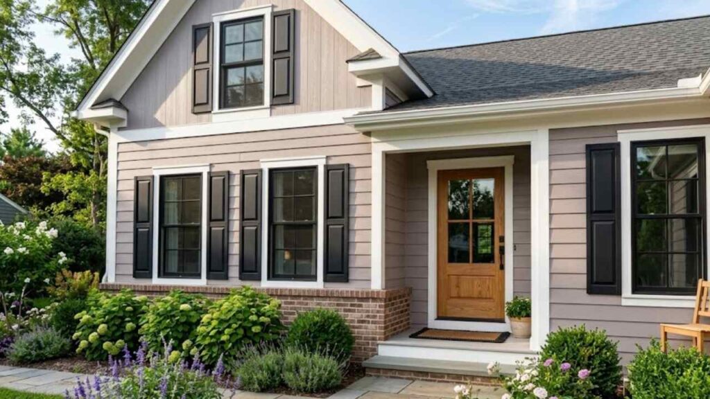 An Image of Sherwin Williams Alpaca Color on the Exterior