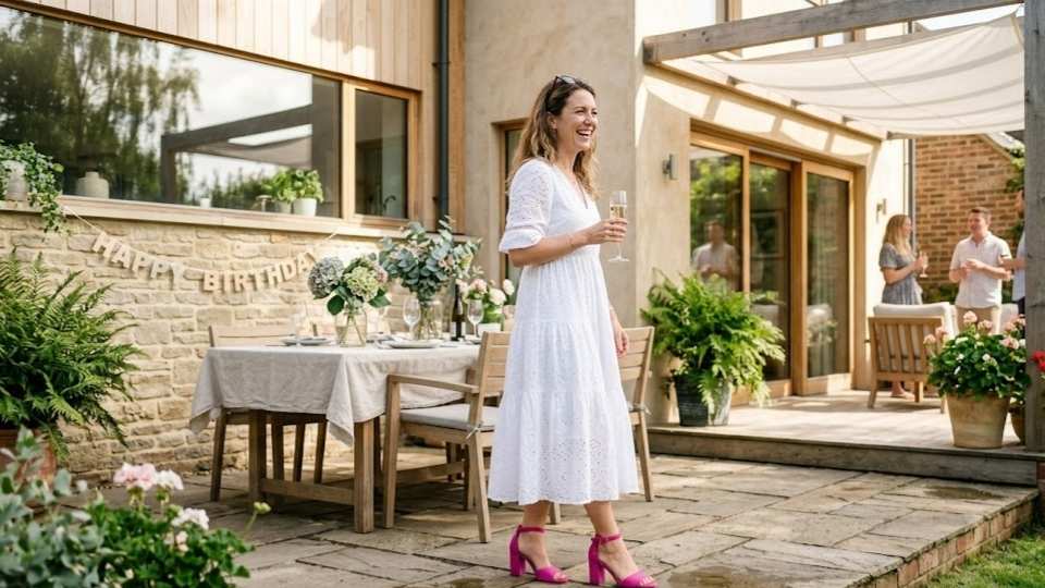 An Image of white dress in Casual Occasions