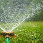 the-sprinkler-is-spraying-water-in-all-directions-creating-a-misty-refreshing-look-over-the-green-grass