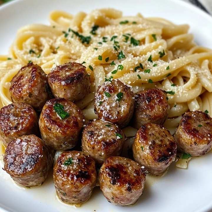 An Image Showing Garlic Buttered Sausage