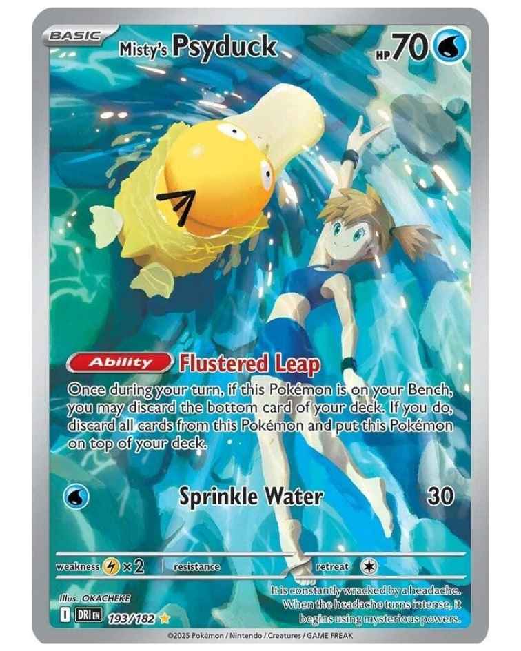 An Image Showing Misty's Psyduck - Illustration Rare Card