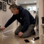 a-plumber-is-kneeling-on-a-wet-floor-water-is-spraying-heavily-out-of-a-wall-fixture-or-valve